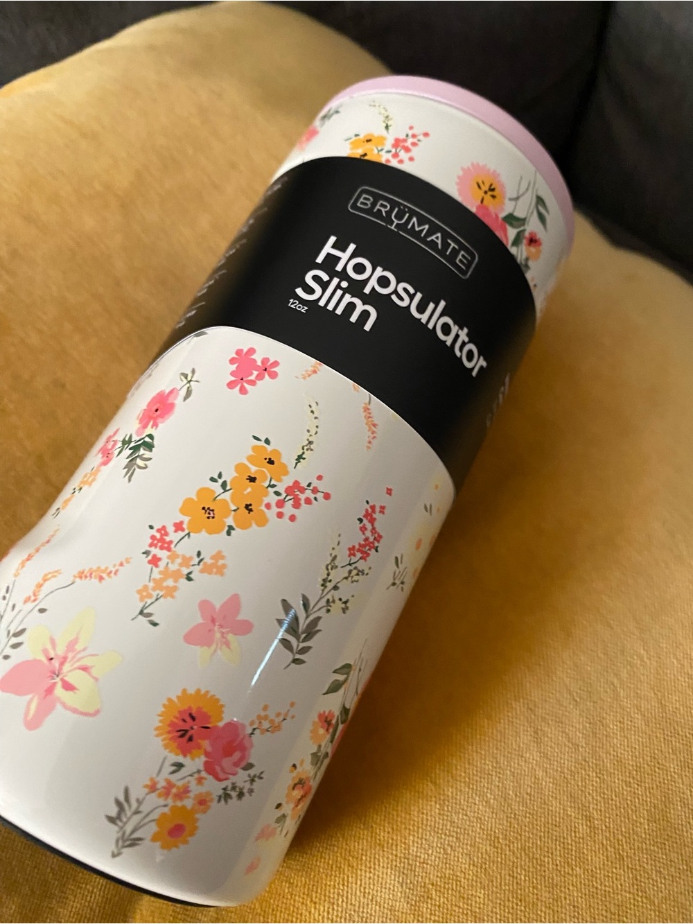 BNWT BrüMate Hopsulator Slim Floral Insulated Can Cooler - WILDFLOWER WHISPER